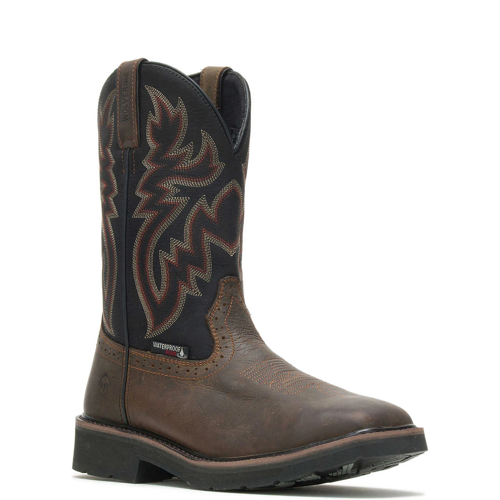 Wolverine Men's Rancher Waterproof Steel-Toe Wellington - Black/Brown