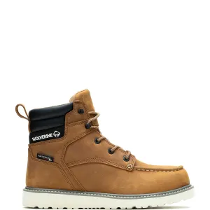 Wolverine Men's Trade Wedge 6" Moc-Toe Steel-Toe Work Boot - Wheat