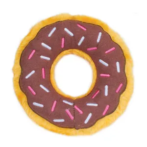 Zippy Paws DONUTZ CHOCOLATE Donut Squeaker Toy Dog Toy Puppy Toy Cat Toy Kitten Toy 17.5x5cm